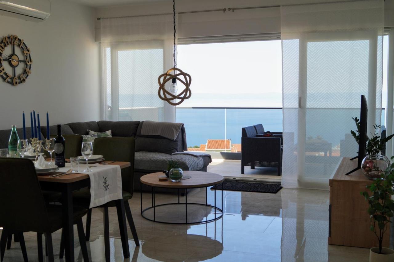 Apartment Ivona With Beautiful Seaview ماكارسكا المظهر الخارجي الصورة